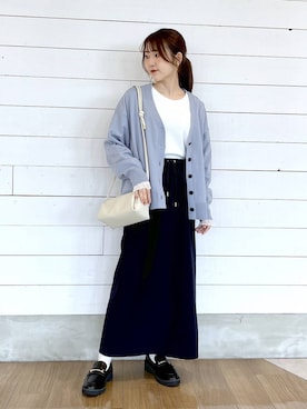 「アイテム（トップス）」を使った、ひらりぃ❀さん（レディース・152cm・20代）の秋コーディネート