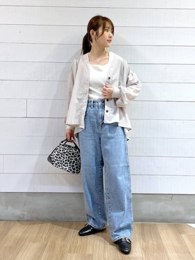 「アイテム（ローファー）」を使った、ひらりぃ❀さん（レディース・152cm）の夏コーディネート