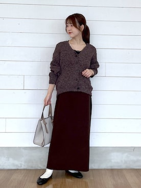 「GLOBAL WORK（グローバルワーク）のアイテム（ワンピース）」を使った、ひらりぃ❀さん（レディース・152cm）の秋コーディネート