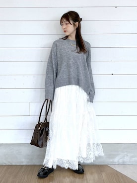 「GLOBAL WORK（グローバルワーク）のアイテム（ワンピース）」を使った、ひらりぃ❀さん（レディース・152cm）の秋コーディネート