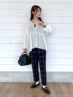 「アイテム（タンクトップ）」を使った、ひらりぃ❀さん（レディース・152cm・20代）の夏コーディネート