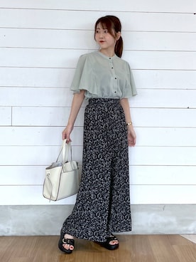 「デート/ロマンティック」｜ひらりぃ❀さん（レディース・152cm）の夏コーディネート