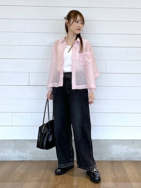 「GLOBAL WORK（グローバルワーク）のアイテム」を使った、ひらりぃ❀さん（レディース・152cm）の夏コーディネート