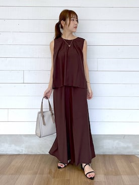 「骨格ナチュラル」｜ひらりぃ❀さん（レディース・152cm）の夏コーディネート