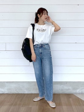 「アイテム（バレエシューズ）」を使った、ひらりぃ❀さん（レディース・152cm・20代）の夏コーディネート