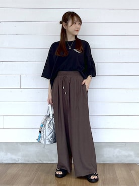 「旅行」｜ひらりぃ❀さん（レディース・152cm）の春コーディネート
