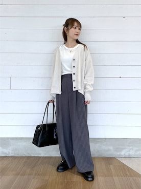 「GLOBAL WORK（グローバルワーク）のアイテム（バッグ）」を使った、ひらりぃ❀さん（レディース・152cm）の秋コーディネート