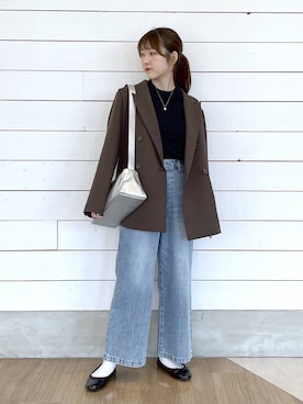 「GLOBAL WORK（グローバルワーク）のアイテム（バッグ）」を使った、ひらりぃ❀さん（レディース・152cm）の春コーディネート