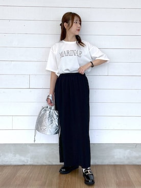 「アイテム（ローファー）」を使った、ひらりぃ❀さん（レディース・152cm・20代）の夏コーディネート