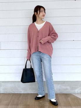 「GLOBAL WORK（グローバルワーク）のアイテム（バレエシューズ）」を使った、ひらりぃ❀さん（レディース・152cm）の秋コーディネート