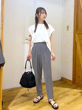 「骨格ナチュラル」｜ひらりぃ❀さん（レディース・152cm）の夏コーディネート