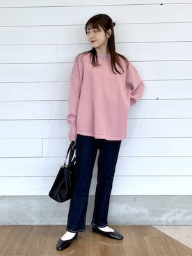 「体型カバー」｜ひらりぃ❀さん（レディース・152cm）の秋コーディネート