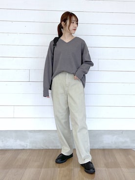 「アイテム（スウェット）」を使った、ひらりぃ❀さん（レディース・152cm・20代）の秋コーディネート