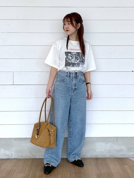 「アイテム（ローファー）」を使った、ひらりぃ❀さん（レディース・152cm・20代）の秋コーディネート