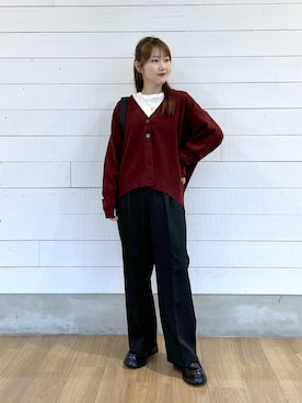 「GLOBAL WORK（グローバルワーク）のアイテム（バッグ）」を使った、ひらりぃ❀さん（レディース・152cm）の秋コーディネート