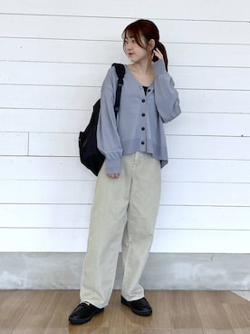 「アイテム（バックパック/リュック）」を使った、ひらりぃ❀さん（レディース・152cm・20代）の秋コーディネート
