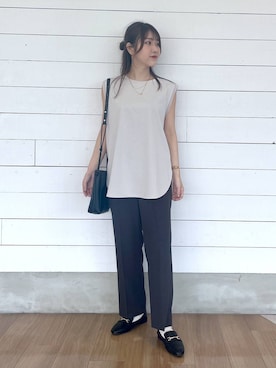 「骨格ナチュラル」｜ひらりぃ❀さん（レディース・152cm）の夏コーディネート