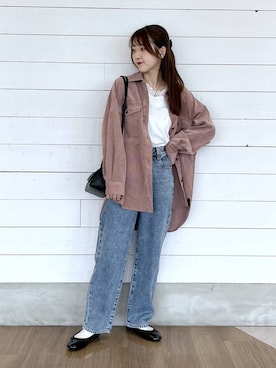 「アイテム（バレエシューズ）」を使った、ひらりぃ❀さん（レディース・152cm・20代）の秋コーディネート