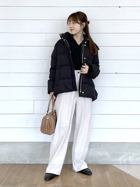 「アイテム（ダウンジャケット/コート）」を使った、ひらりぃ❀さん（レディース・152cm・20代）の秋コーディネート