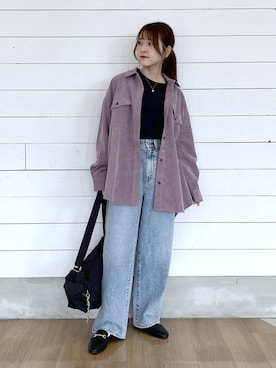「GLOBAL WORK（グローバルワーク）のアイテム」を使った、ひらりぃ❀さん（レディース・152cm）の秋コーディネート