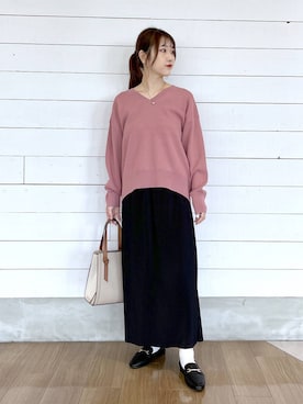 「アイテム（トップス）」を使った、ひらりぃ❀さん（レディース・152cm・20代）の秋コーディネート