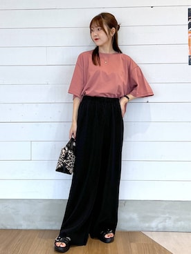 「骨格ナチュラル」｜ひらりぃ❀さん（レディース・152cm）の夏コーディネート