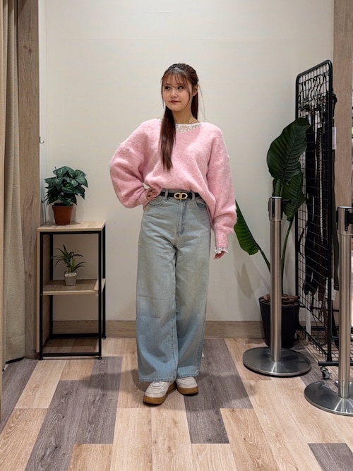 Yuna企画】ハイウエストストレートデニムパンツ（その他パンツ