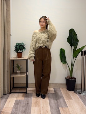 saraさん（レディース・154cm）の冬コーディネート