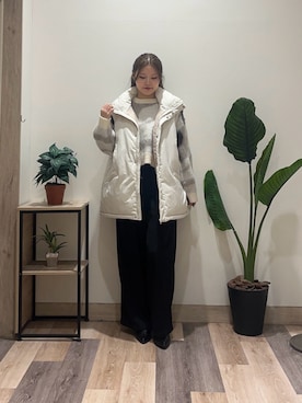 saraさん（レディース・154cm）の冬コーディネート