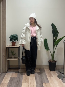 saraさん（レディース・154cm）の冬コーディネート