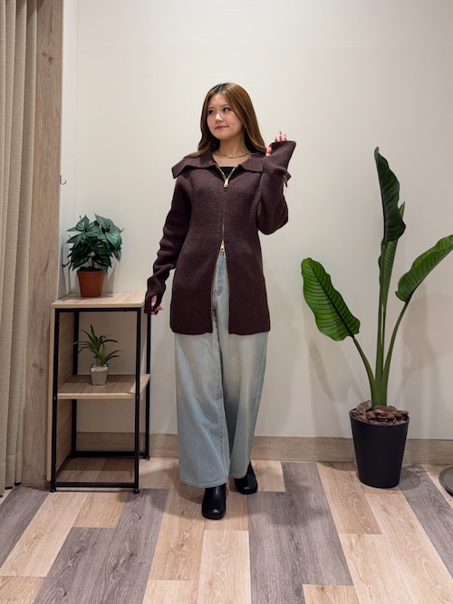 Yuna企画】ハイウエストストレートデニムパンツ（その他パンツ