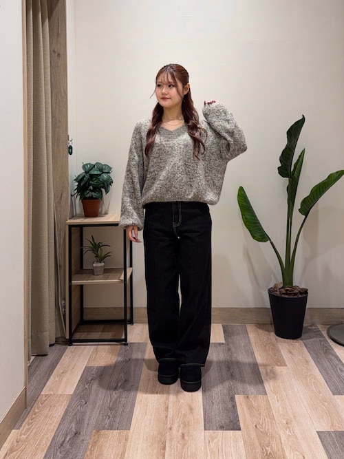 Thevon yunaハイウエストストレートデニムパンツPMサイズ Thevon（ゼヴォン） パンツ 「Yuna企画」ハイウエストストレートデニム