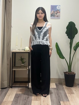 「アイテム（つなぎ/オールインワン）」を使った、saraさん（レディース・154cm）の秋コーディネート