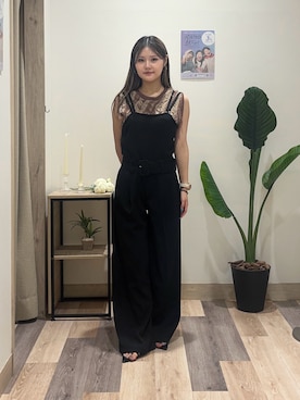 「秋服」｜「アイテム（つなぎ/オールインワン）」を使った、saraさん（レディース・154cm）の秋コーディネート