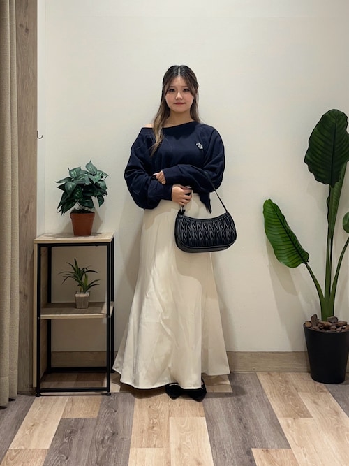 セール】ボートネック刺繍ロゴプルオーバー（Tシャツ/カットソー