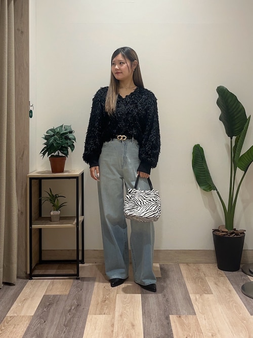 Yuna企画】ハイウエストストレートデニムパンツ（その他パンツ