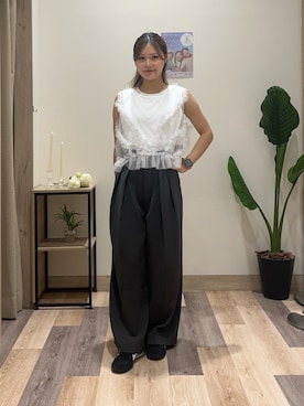 「154cm」｜saraさん（レディース・154cm）の夏コーディネート