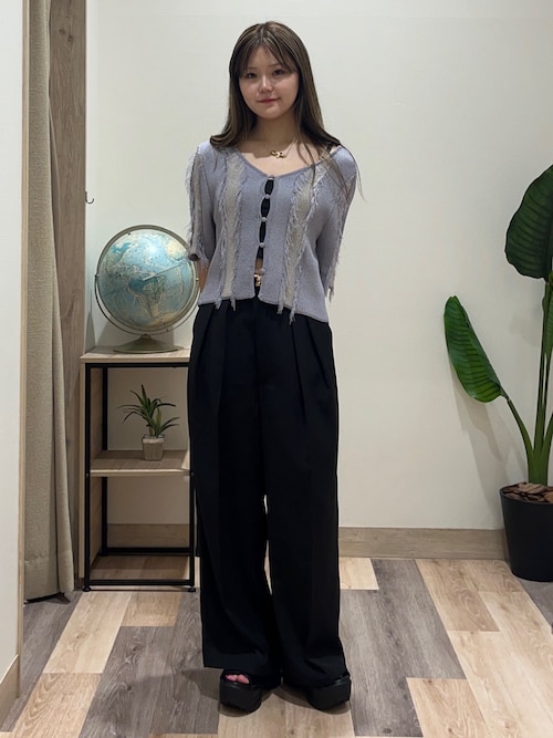 定価4.8万★ELISA★Harrodsハロッズ★フリルニットボレロカーディガン ハート透かし編みニットボレロ(506097074)｜阪急百貨店公式通販