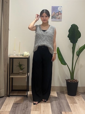 「アイテム（つなぎ/オールインワン）」を使った、saraさん（レディース・154cm）の秋コーディネート