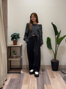 saraさん（レディース・154cm）の冬コーディネート