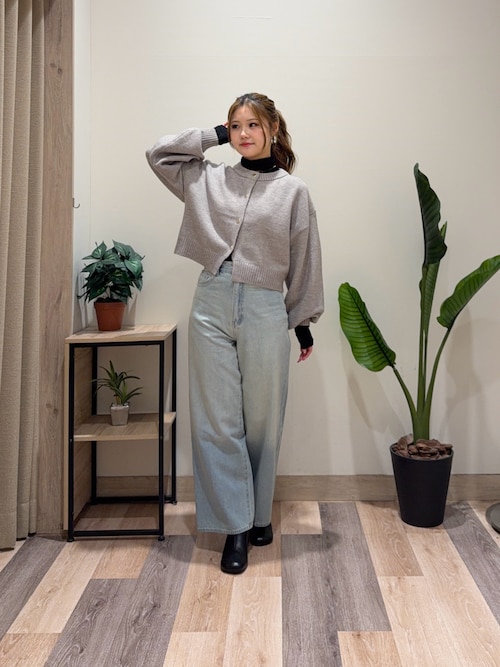 Yuna企画】ハイウエストストレートデニムパンツ（その他パンツ