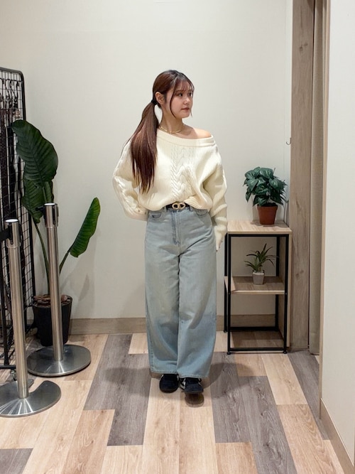 Yuna企画】ハイウエストストレートデニムパンツ（その他パンツ