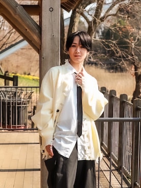 「NEW GENTLEMAN（ニュージェントルマン）のアイテム」を使った、ttbasaさん（メンズ・166cm）の春コーディネート