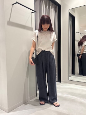 「URBANRESEARCH」｜「アイテム（アクセサリー）」を使った、hikari1990さん（レディース・158cm）の夏コーディネート