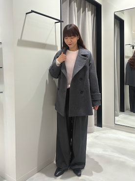 「URBAN RESEARCH（アーバンリサーチ）のCHRISTIAN VILLA　エナメルカーフレザーショルダーバッグ（ショルダーバッグ）」を使った、hikariさん（レディース・158cm）の秋コーディネート