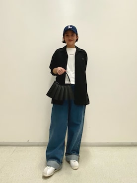 「ラコステ」｜saeさん（レディース・153cm）の夏コーディネート