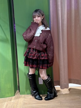 「アイテム（スカート）」を使った、あんじゅさん（レディース・145cm）の秋コーディネート