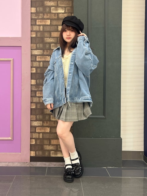 axes femme イオンモール福岡店あんじゅさんのデニムジャケットを使っ 