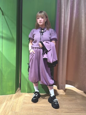 「アイテム（カーディガン/ボレロ）」を使った、あんじゅさん（レディース・145cm）の夏コーディネート