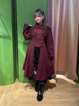 「アイテム（チェスターコート）」を使った、あんじゅさん（レディース・145cm）の秋コーディネート